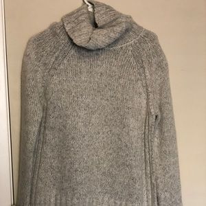 Kaisely Grey Turtleneck Tunic Sweater